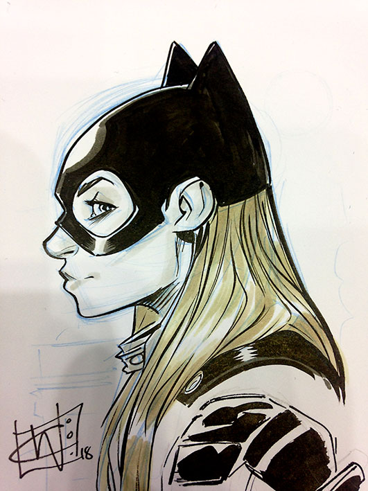 Chris Wildgoose Batgirl Sketch