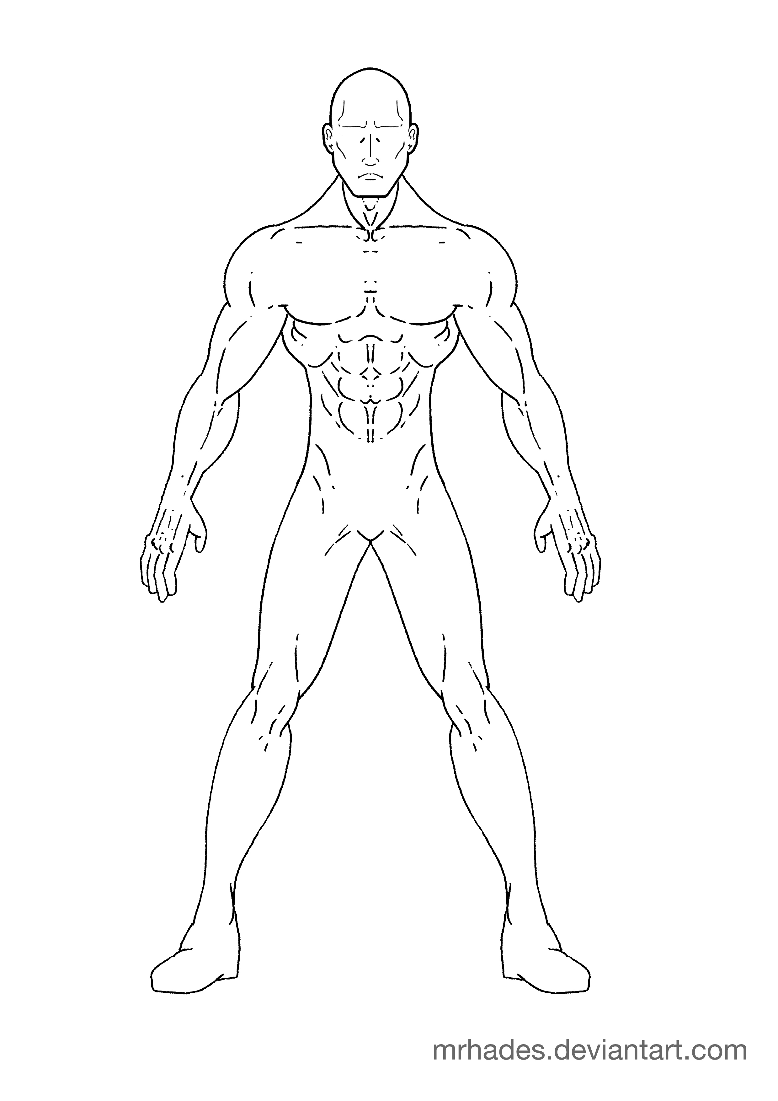 superhero body template